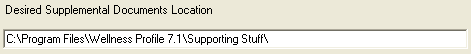1. Supplemental Documents Location field
